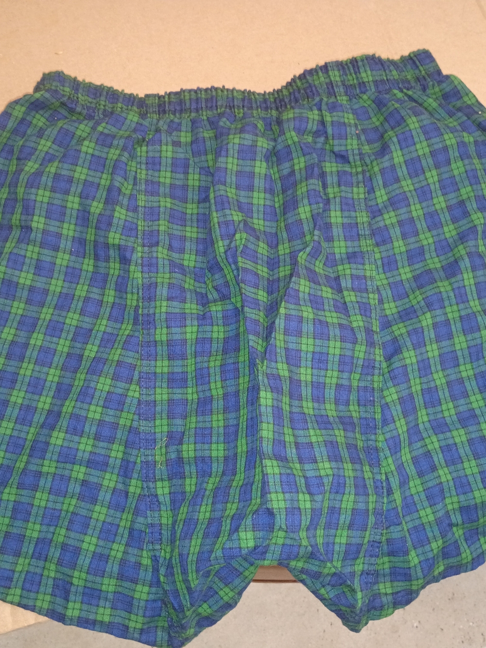 2 Pairs Of Men's Plaid Boxer Shorts